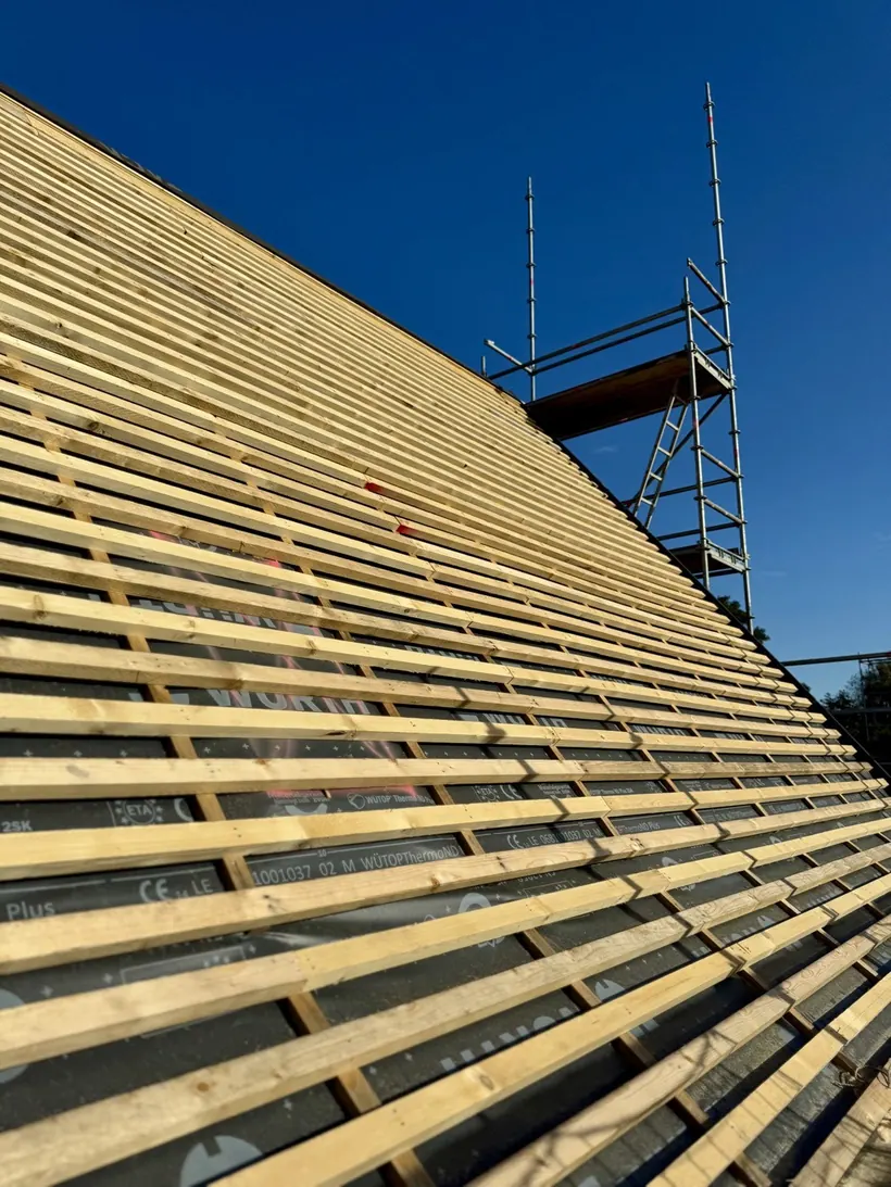 Dachlattung – Projekt der Zimmerei Jens N. Nielsen